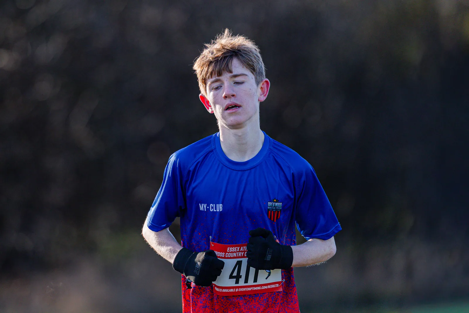 Brentwood Beagles athletes at the Essex County Cross Country Championships, Gloucester Park, Basildon, 3 January 2026