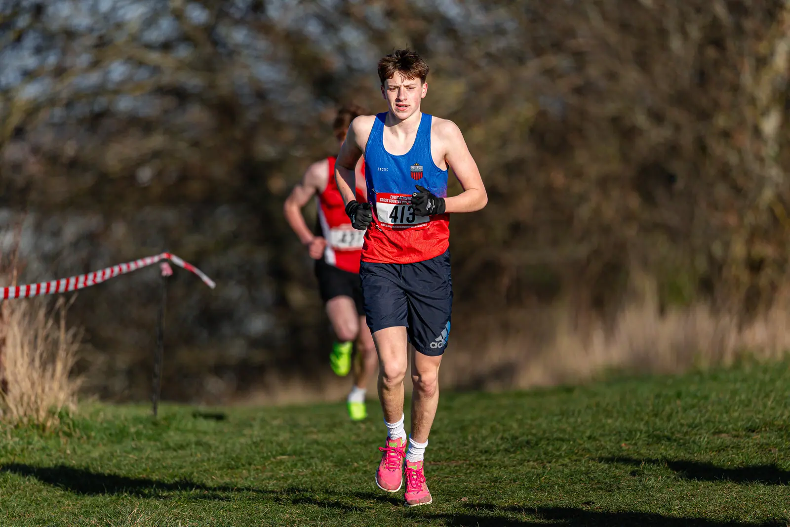 Brentwood Beagles athletes at the Essex County Cross Country Championships, Gloucester Park, Basildon, 3 January 2026