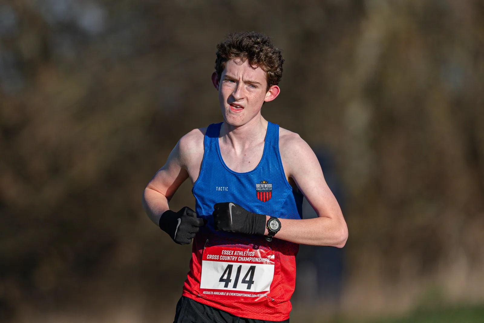 Brentwood Beagles athletes at the Essex County Cross Country Championships, Gloucester Park, Basildon, 3 January 2026