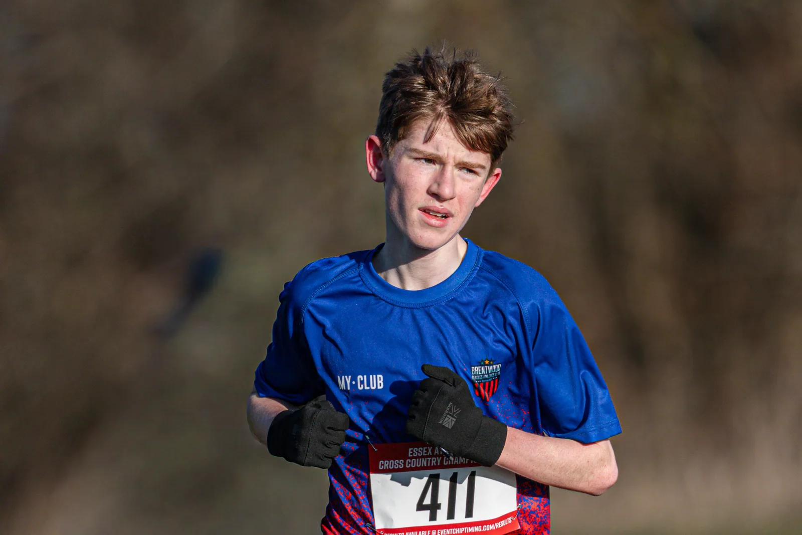 Brentwood Beagles athletes at the Essex County Cross Country Championships, Gloucester Park, Basildon, 3 January 2026