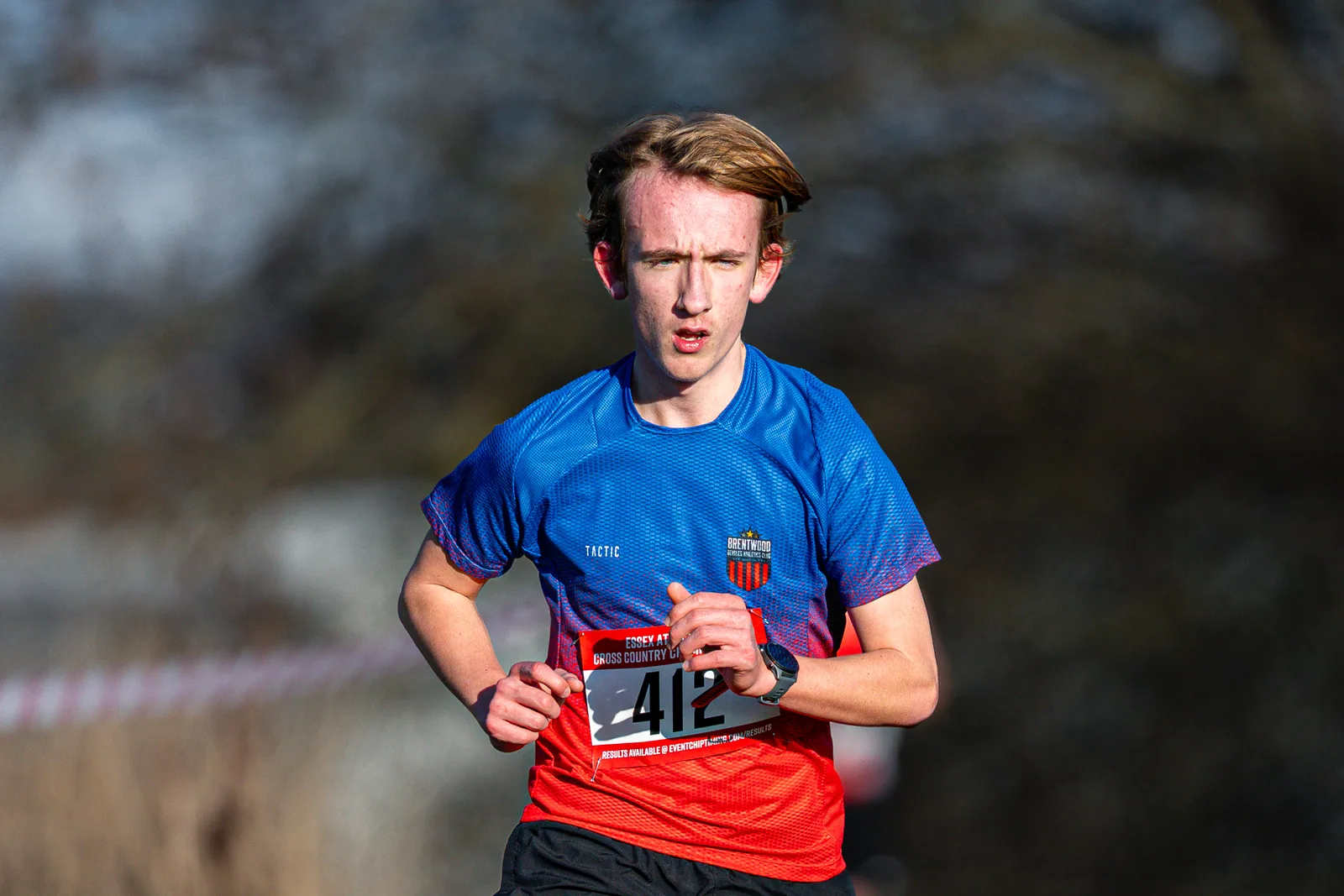 Brentwood Beagles athletes at the Essex County Cross Country Championships, Gloucester Park, Basildon, 3 January 2026
