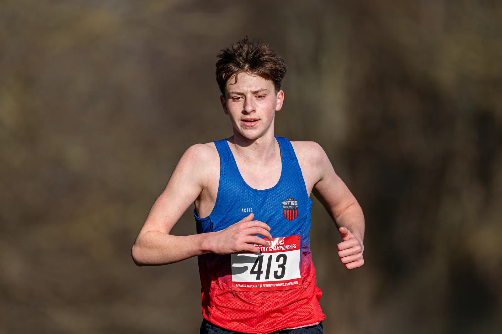 Brentwood Beagles athletes at the Essex County Cross Country Championships, Gloucester Park, Basildon, 3 January 2026