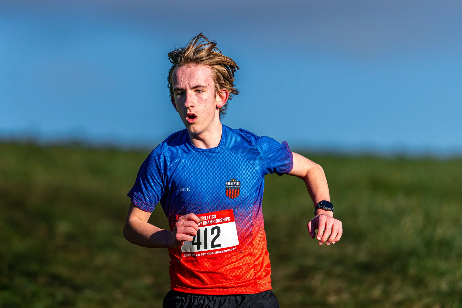 Brentwood Beagles athletes at the Essex County Cross Country Championships, Gloucester Park, Basildon, 3 January 2026