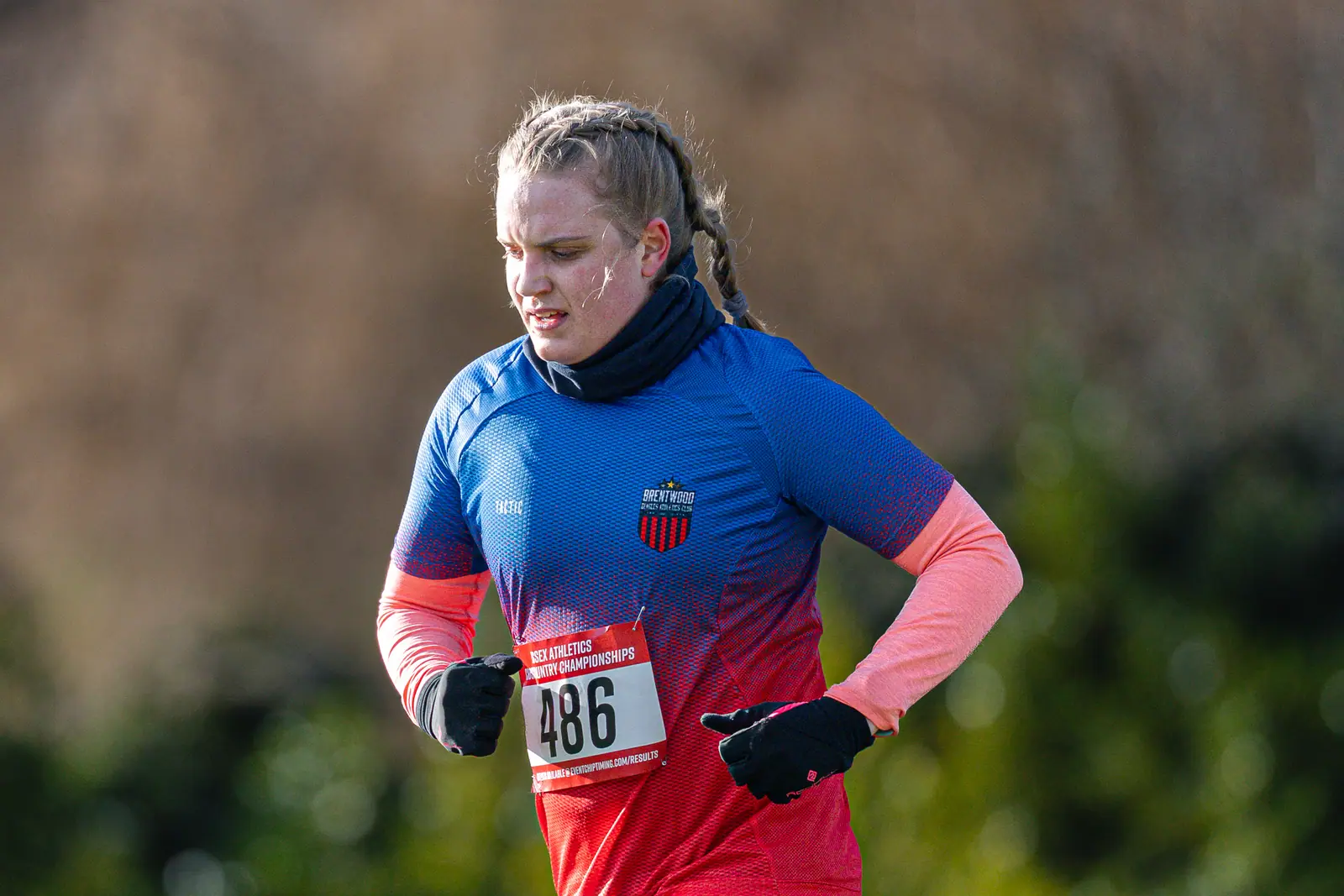Brentwood Beagles athletes at the Essex County Cross Country Championships, Gloucester Park, Basildon, 3 January 2026