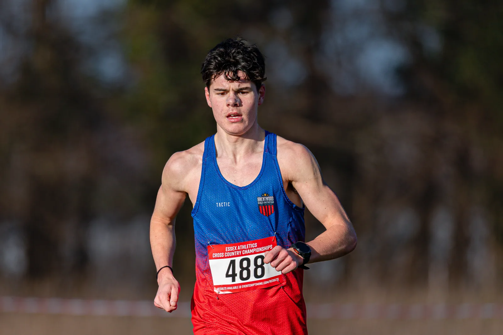 Brentwood Beagles athletes at the Essex County Cross Country Championships, Gloucester Park, Basildon, 3 January 2026