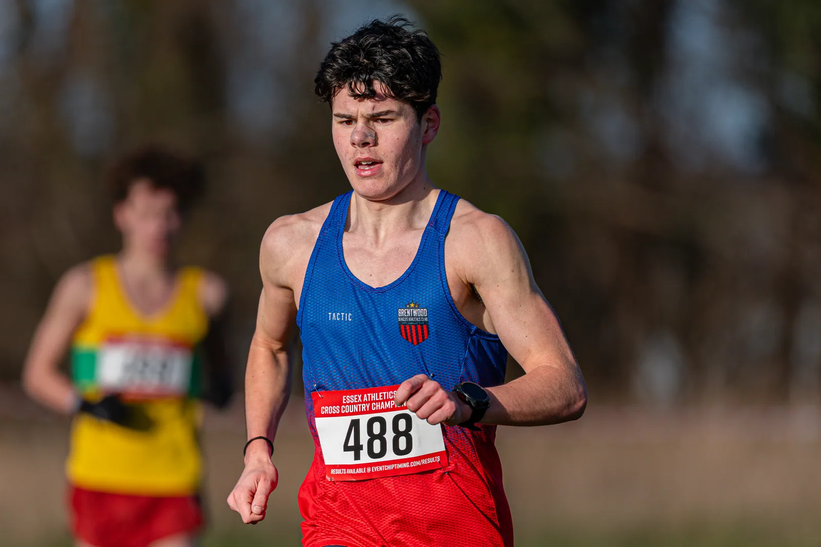 Brentwood Beagles athletes at the Essex County Cross Country Championships, Gloucester Park, Basildon, 3 January 2026