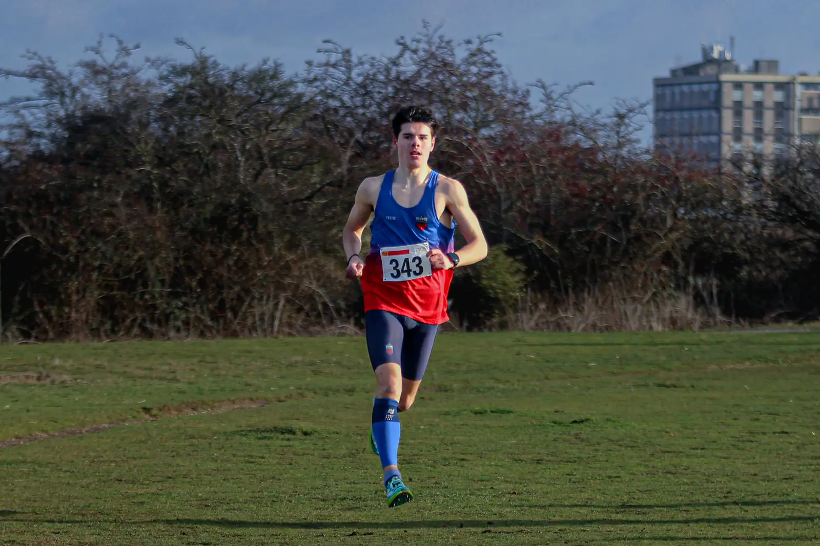 Brentwood Beagles athletes at the Essex League Cross Country, Hilly Fields, Colchester, 10 January 2026