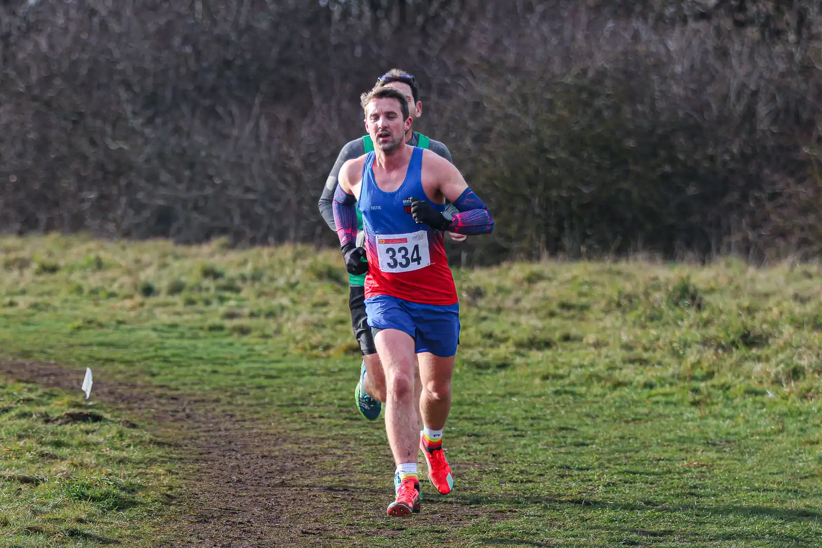 Brentwood Beagles athletes at the Essex League Cross Country, Hilly Fields, Colchester, 10 January 2026