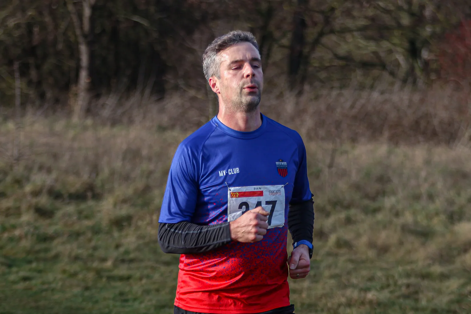 Brentwood Beagles athletes at the Essex League Cross Country, Hilly Fields, Colchester, 10 January 2026