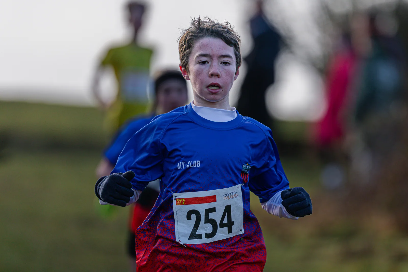 Brentwood Beagles athletes at the Essex League Cross Country, Hilly Fields, Colchester, 10 January 2026