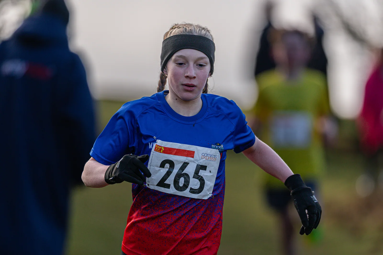Brentwood Beagles athletes at the Essex League Cross Country, Hilly Fields, Colchester, 10 January 2026