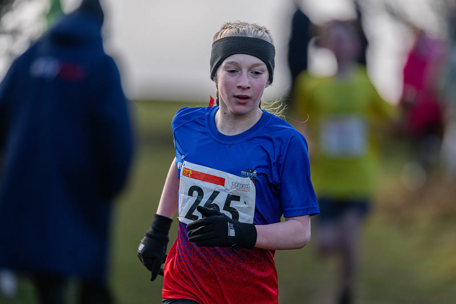 Brentwood Beagles athletes at the Essex League Cross Country, Hilly Fields, Colchester, 10 January 2026