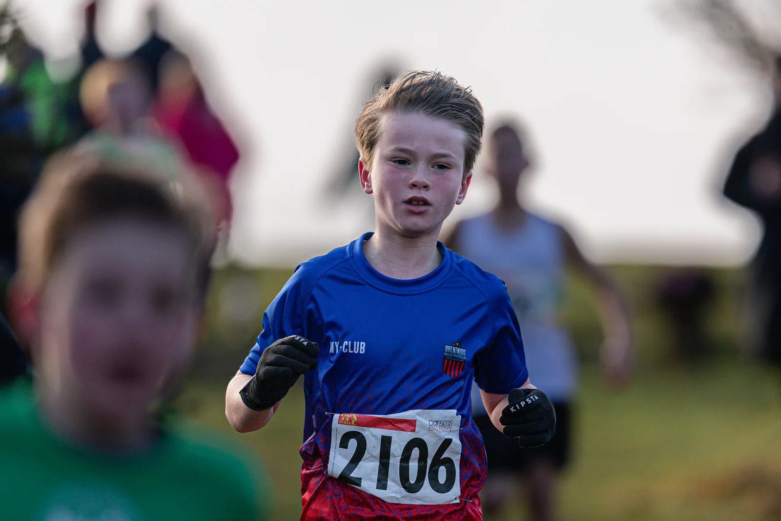 Brentwood Beagles athletes at the Essex League Cross Country, Hilly Fields, Colchester, 10 January 2026