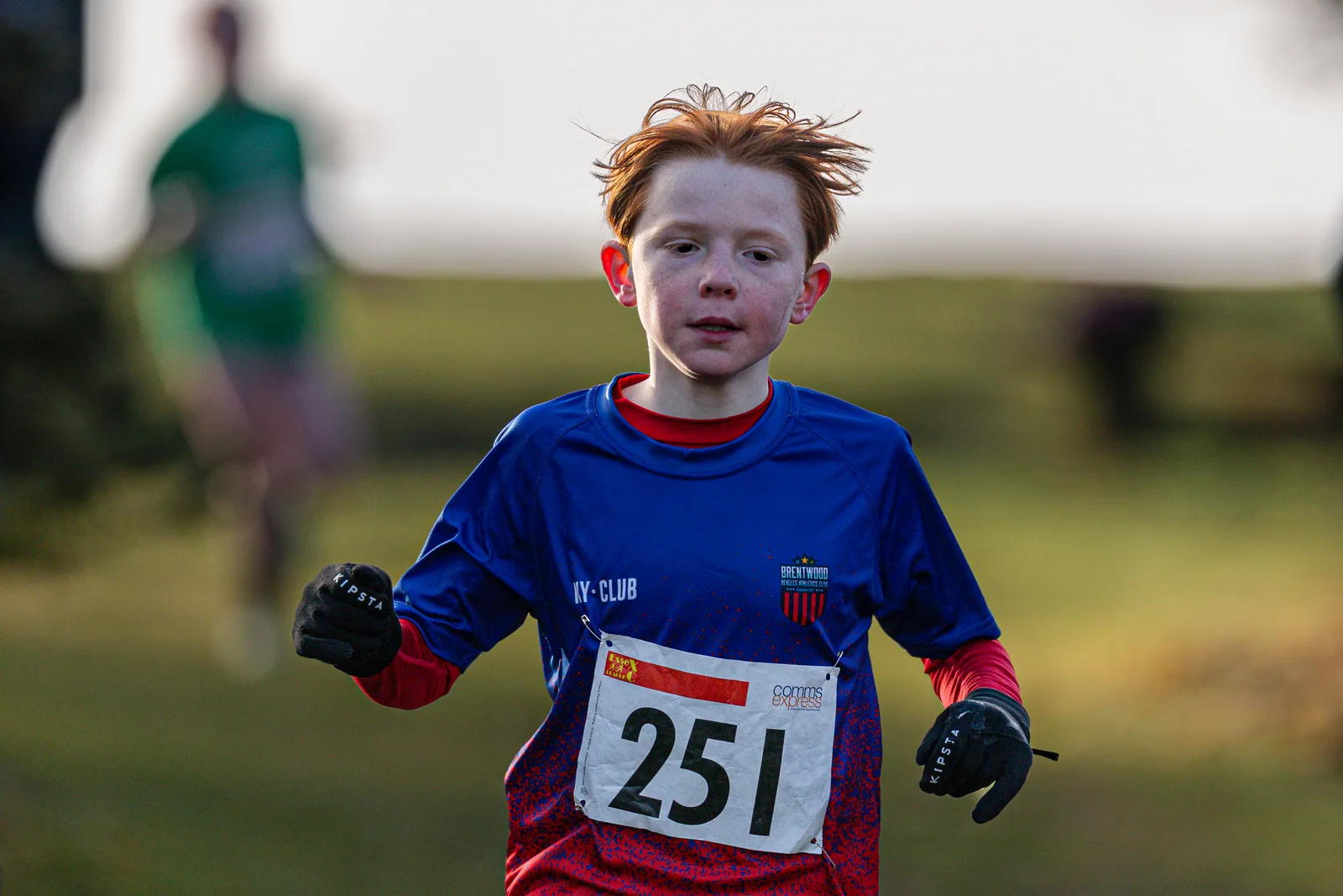 Brentwood Beagles athletes at the Essex League Cross Country, Hilly Fields, Colchester, 10 January 2026