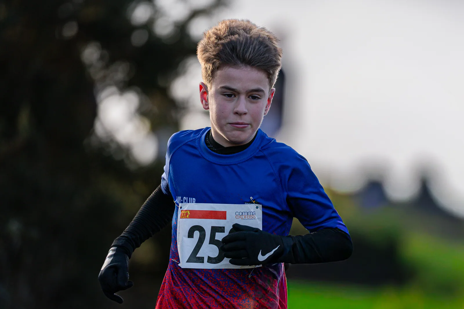 Brentwood Beagles athletes at the Essex League Cross Country, Hilly Fields, Colchester, 10 January 2026
