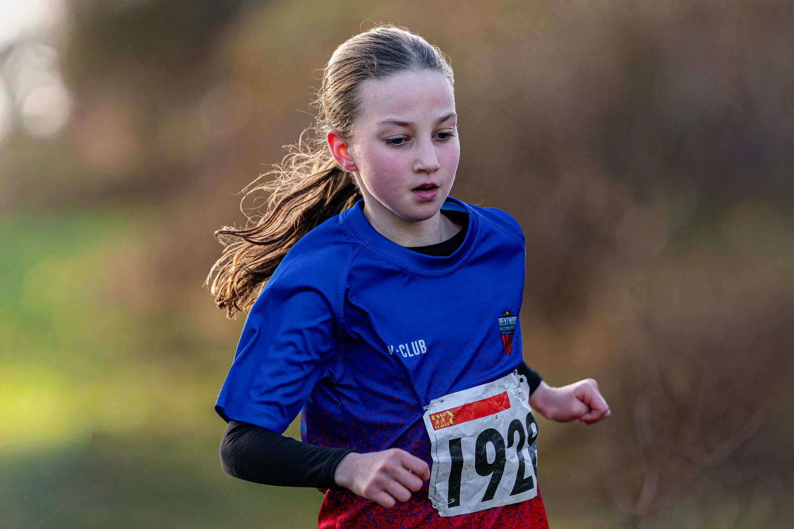 Brentwood Beagles athletes at the Essex League Cross Country, Hilly Fields, Colchester, 10 January 2026