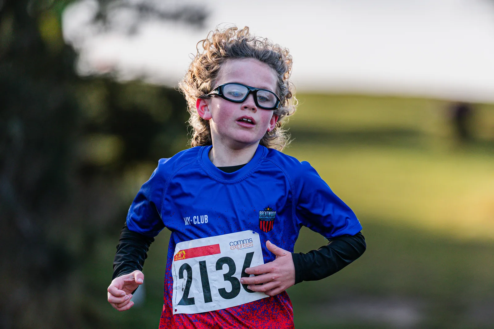 Brentwood Beagles athletes at the Essex League Cross Country, Hilly Fields, Colchester, 10 January 2026