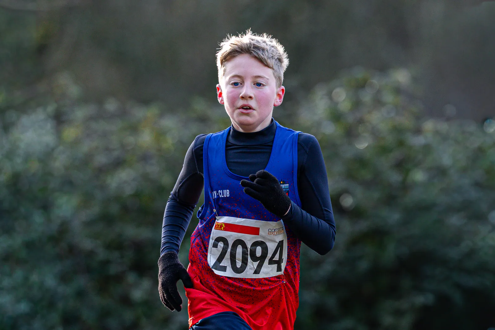 Brentwood Beagles athletes at the Essex League Cross Country, Hilly Fields, Colchester, 10 January 2026
