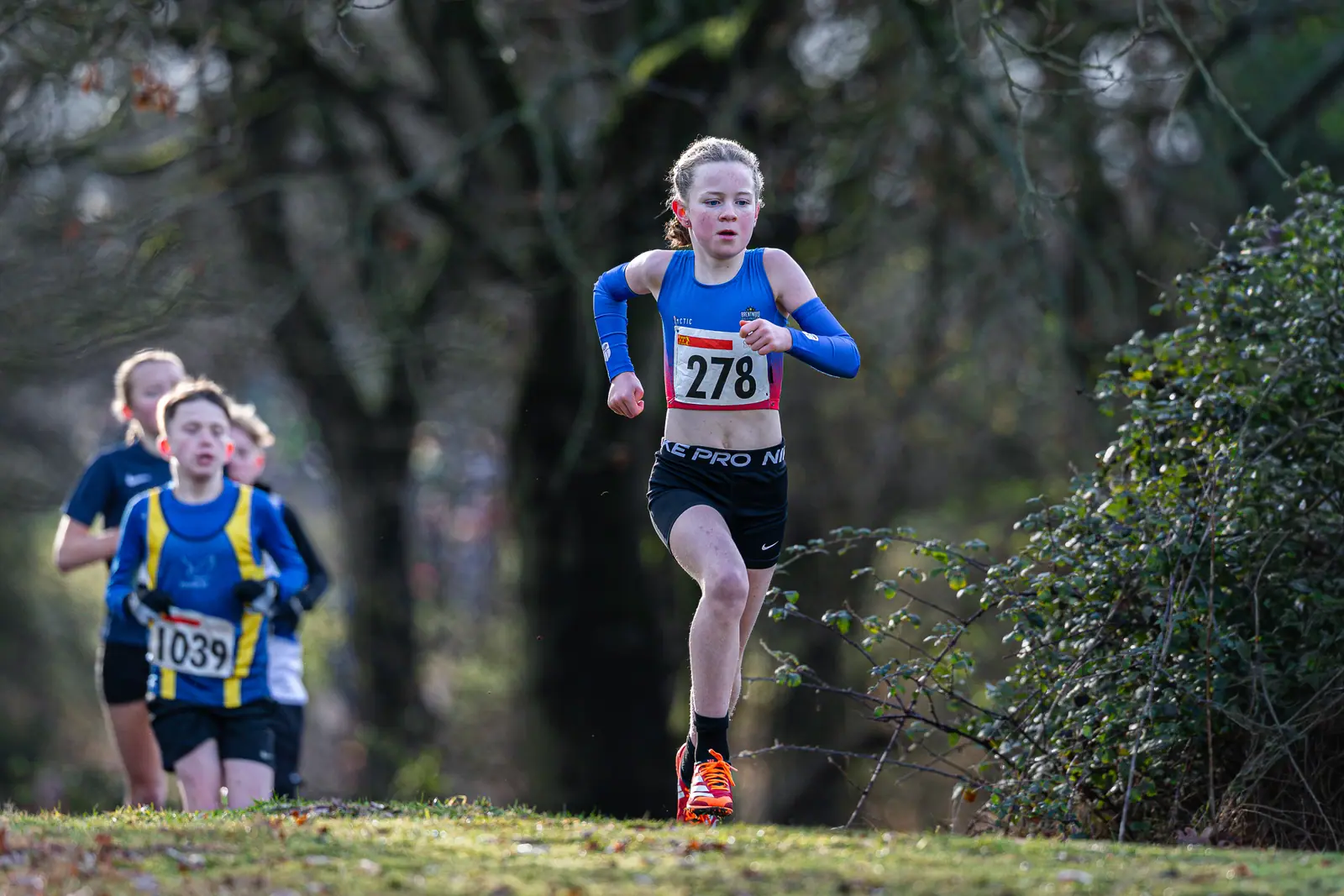Brentwood Beagles athletes at the Essex League Cross Country, Hilly Fields, Colchester, 10 January 2026