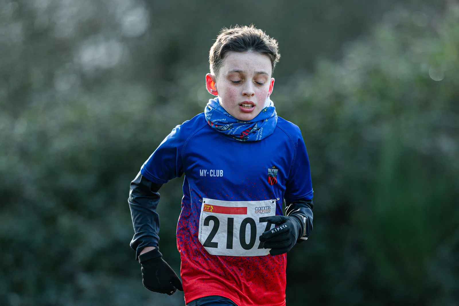 Brentwood Beagles athletes at the Essex League Cross Country, Hilly Fields, Colchester, 10 January 2026