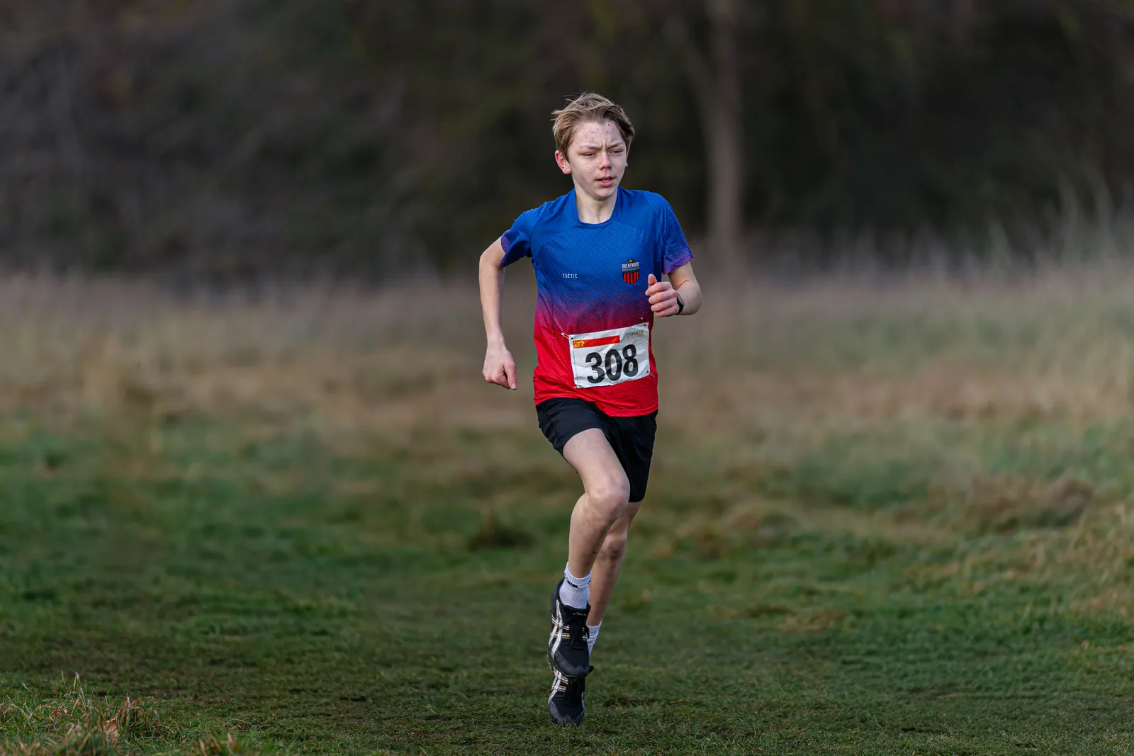 Brentwood Beagles athletes at the Essex League Cross Country, Hilly Fields, Colchester, 10 January 2026