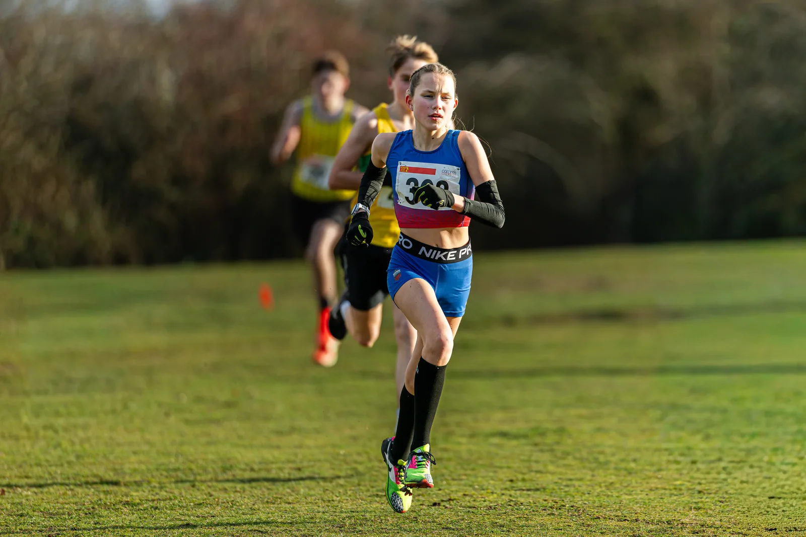 Brentwood Beagles athletes at the Essex League Cross Country, Hilly Fields, Colchester, 10 January 2026