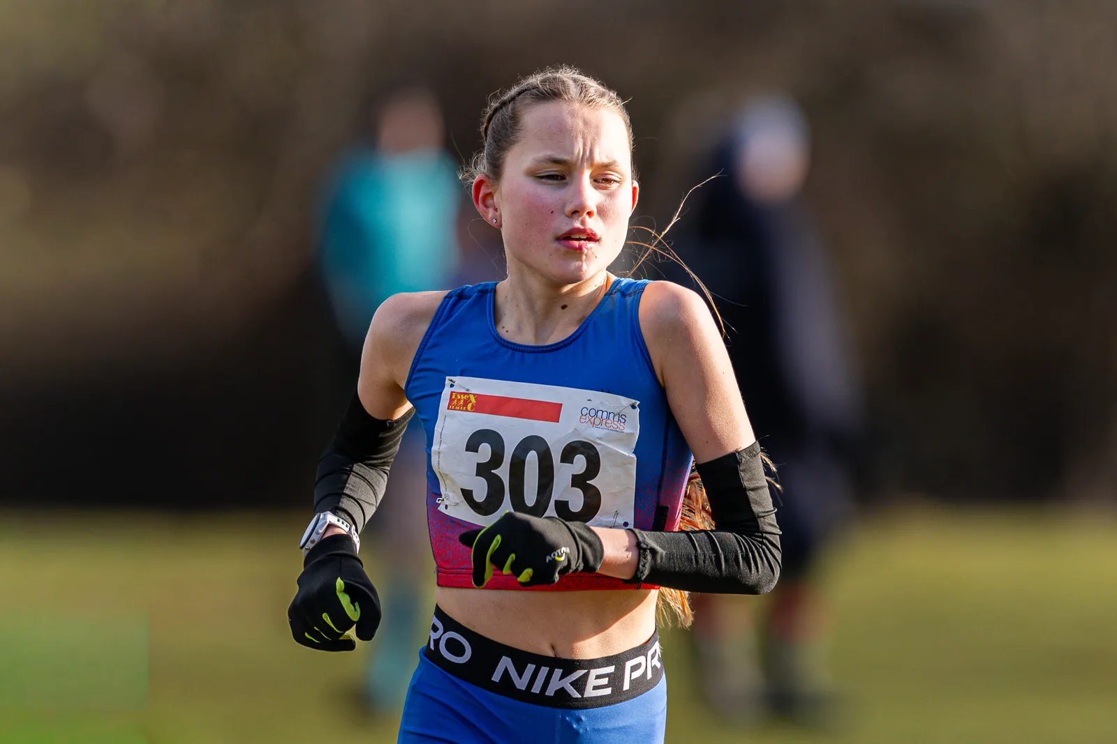 Brentwood Beagles athletes at the Essex League Cross Country, Hilly Fields, Colchester, 10 January 2026