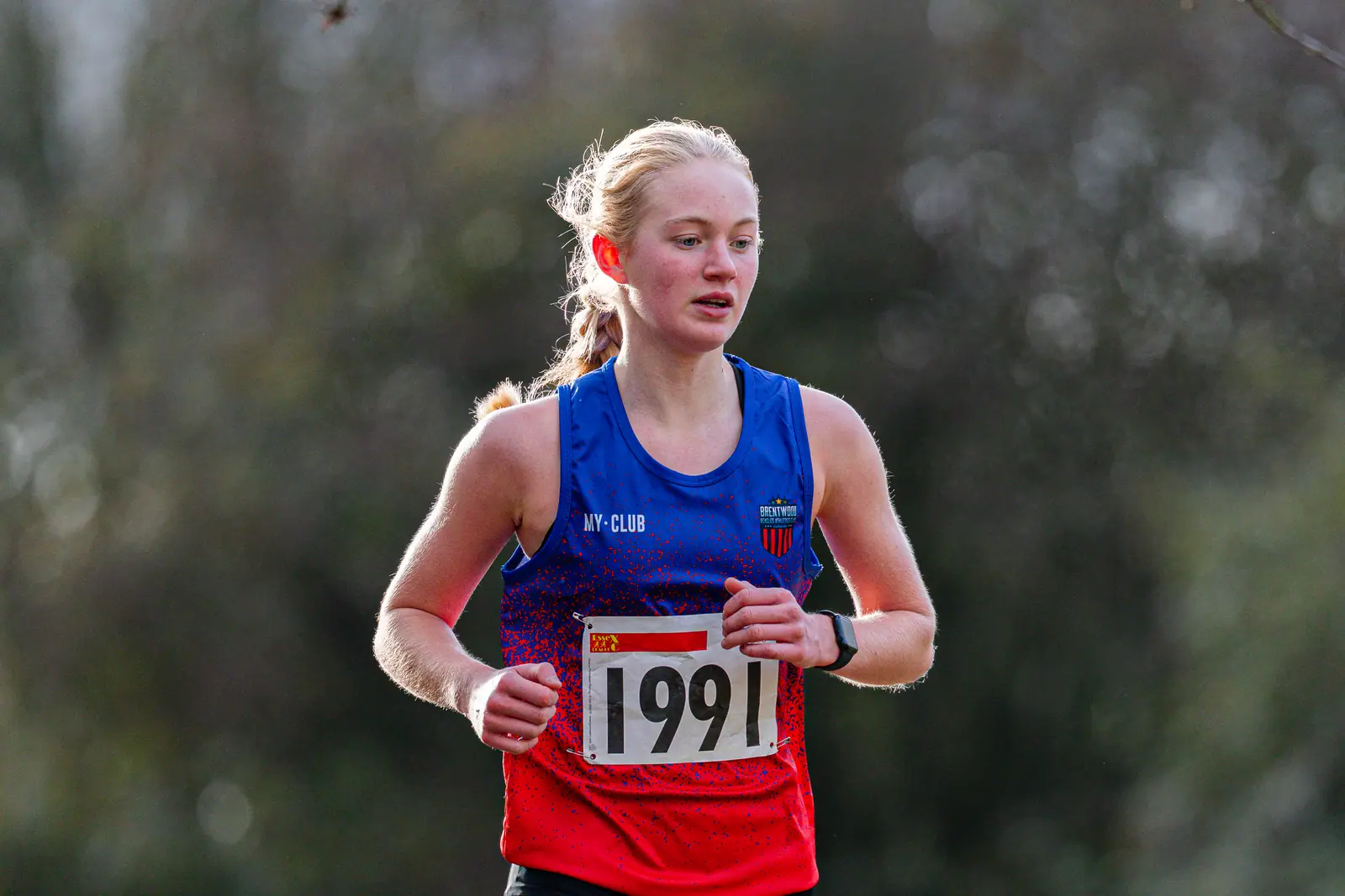 Brentwood Beagles athletes at the Essex League Cross Country, Hilly Fields, Colchester, 10 January 2026
