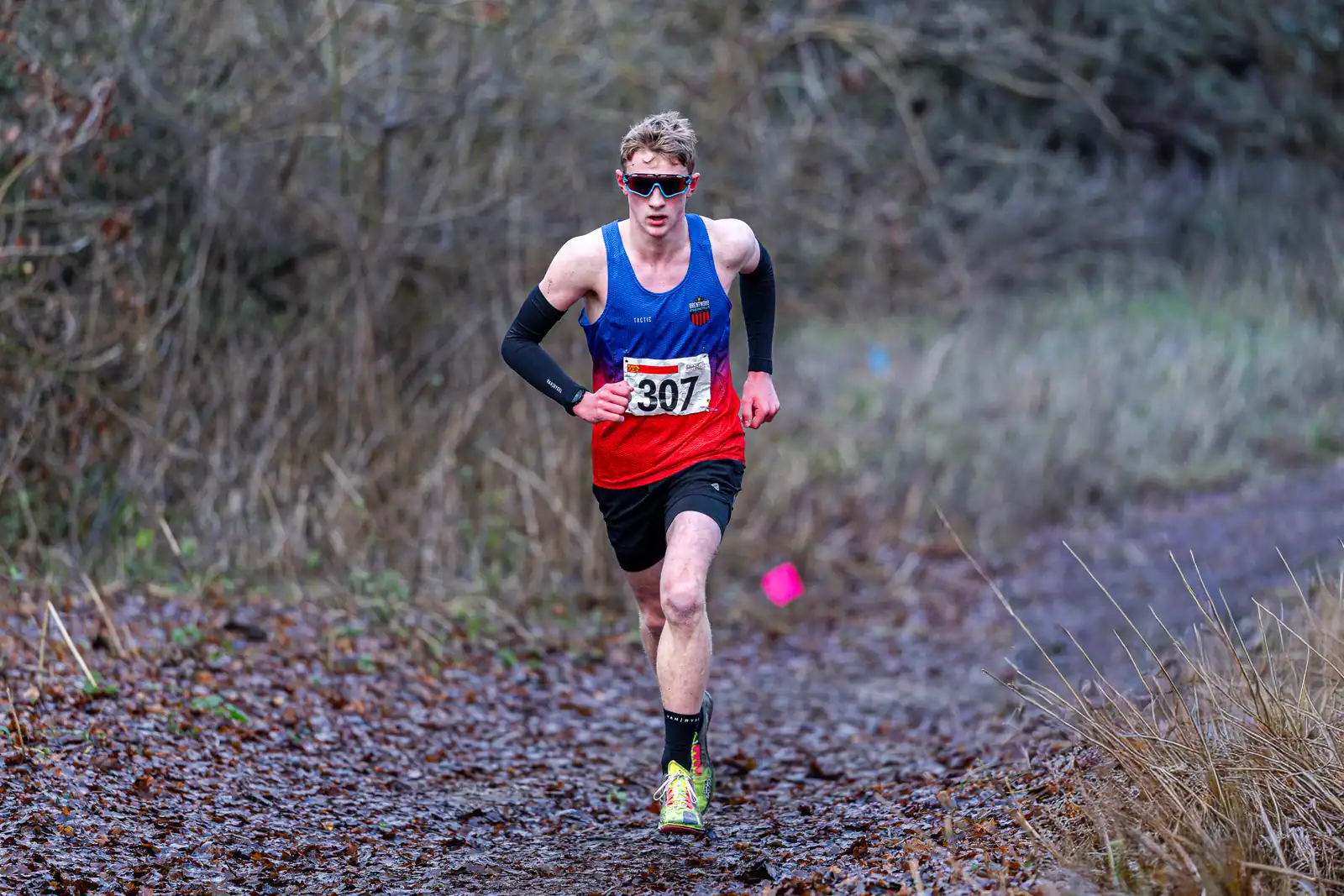 Brentwood Beagles athletes at the Essex League Cross Country, Hilly Fields, Colchester, 10 January 2026