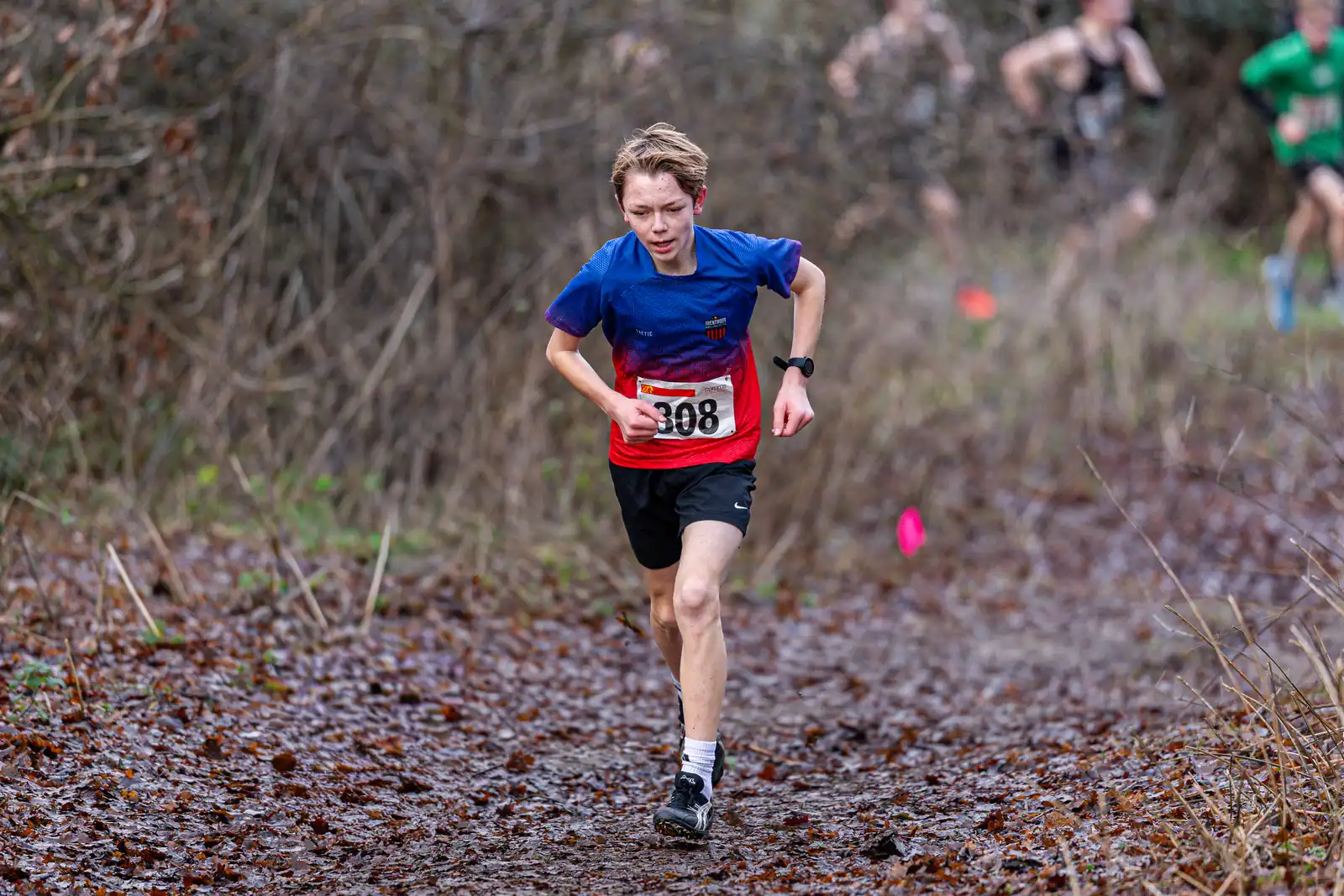 Brentwood Beagles athletes at the Essex League Cross Country, Hilly Fields, Colchester, 10 January 2026