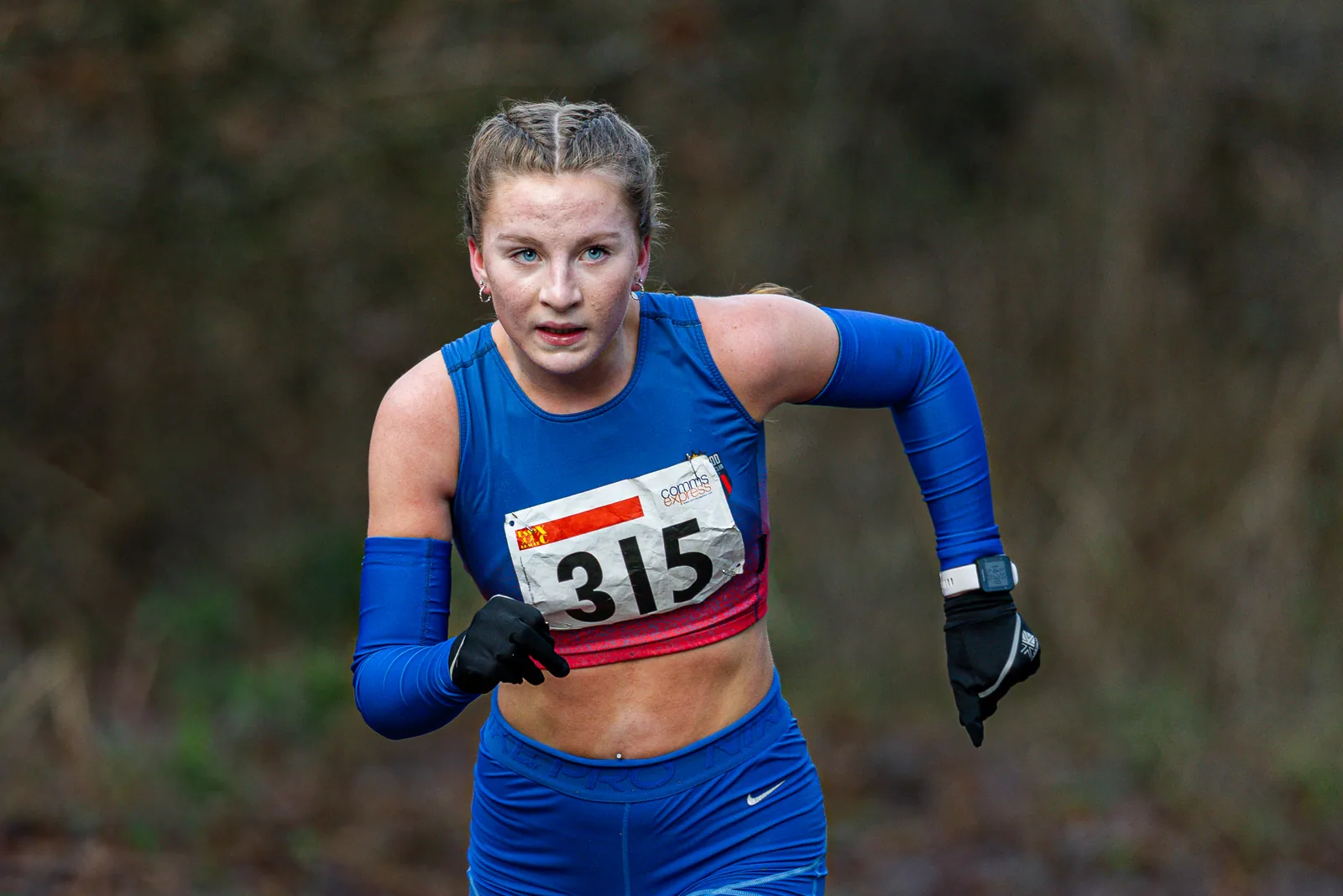 Brentwood Beagles athletes at the Essex League Cross Country, Hilly Fields, Colchester, 10 January 2026