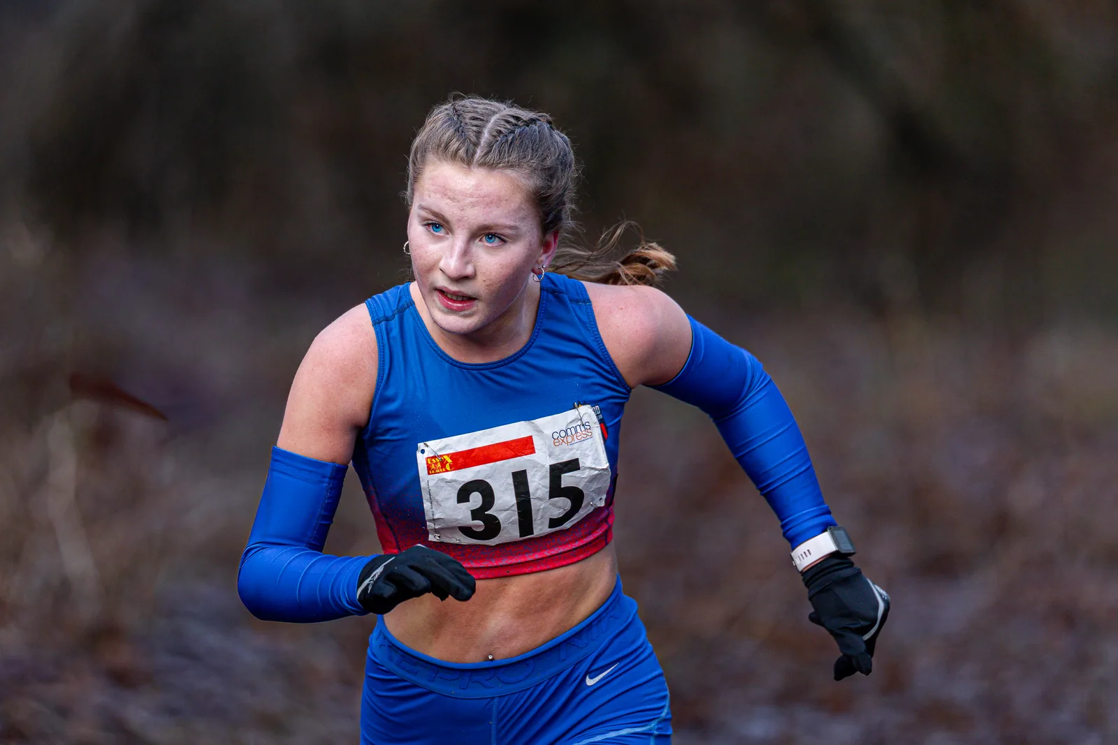 Brentwood Beagles athletes at the Essex League Cross Country, Hilly Fields, Colchester, 10 January 2026