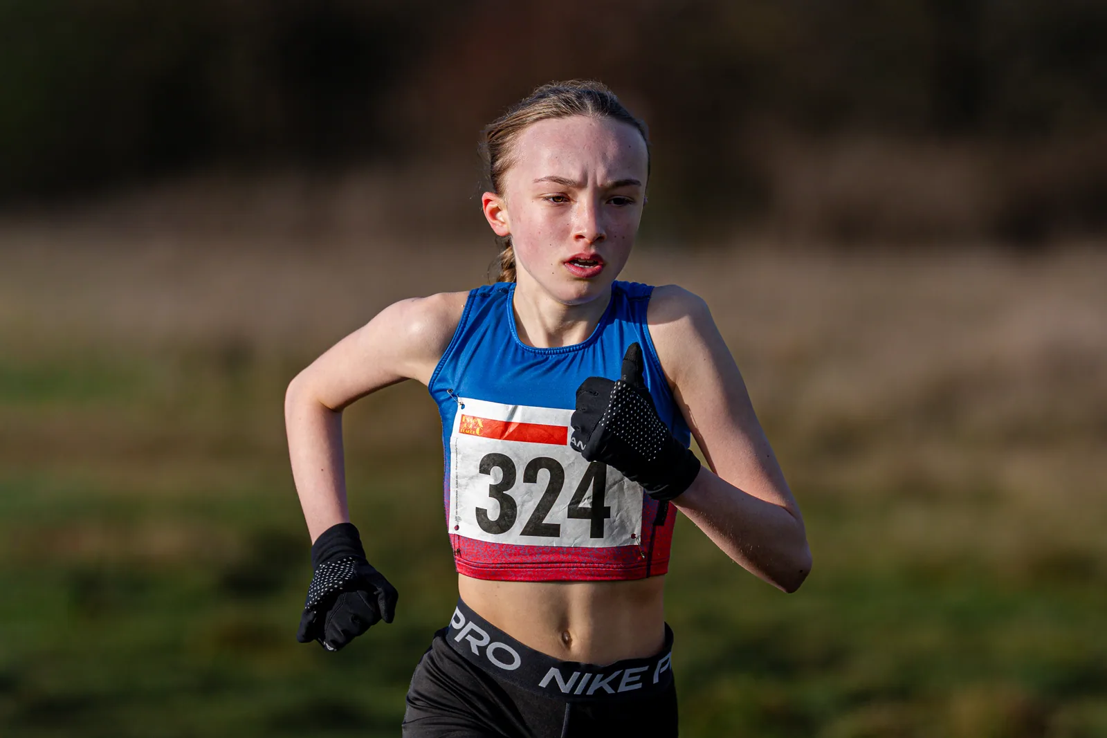 Brentwood Beagles athletes at the Essex League Cross Country, Hilly Fields, Colchester, 10 January 2026