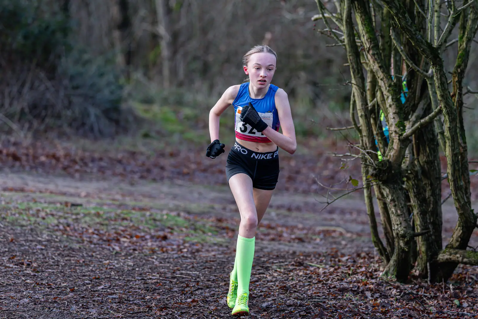 Brentwood Beagles athletes at the Essex League Cross Country, Hilly Fields, Colchester, 10 January 2026