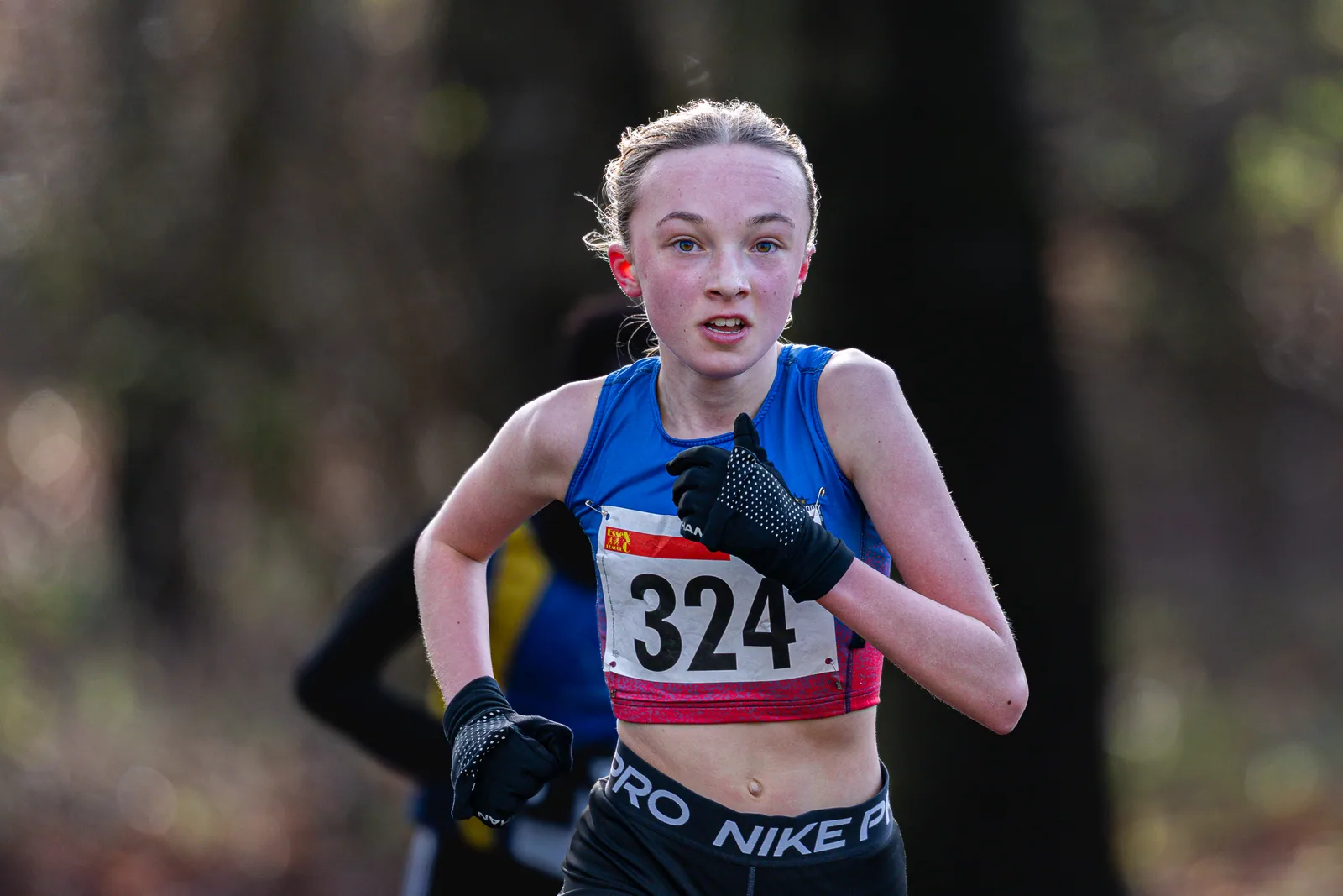 Brentwood Beagles athletes at the Essex League Cross Country, Hilly Fields, Colchester, 10 January 2026