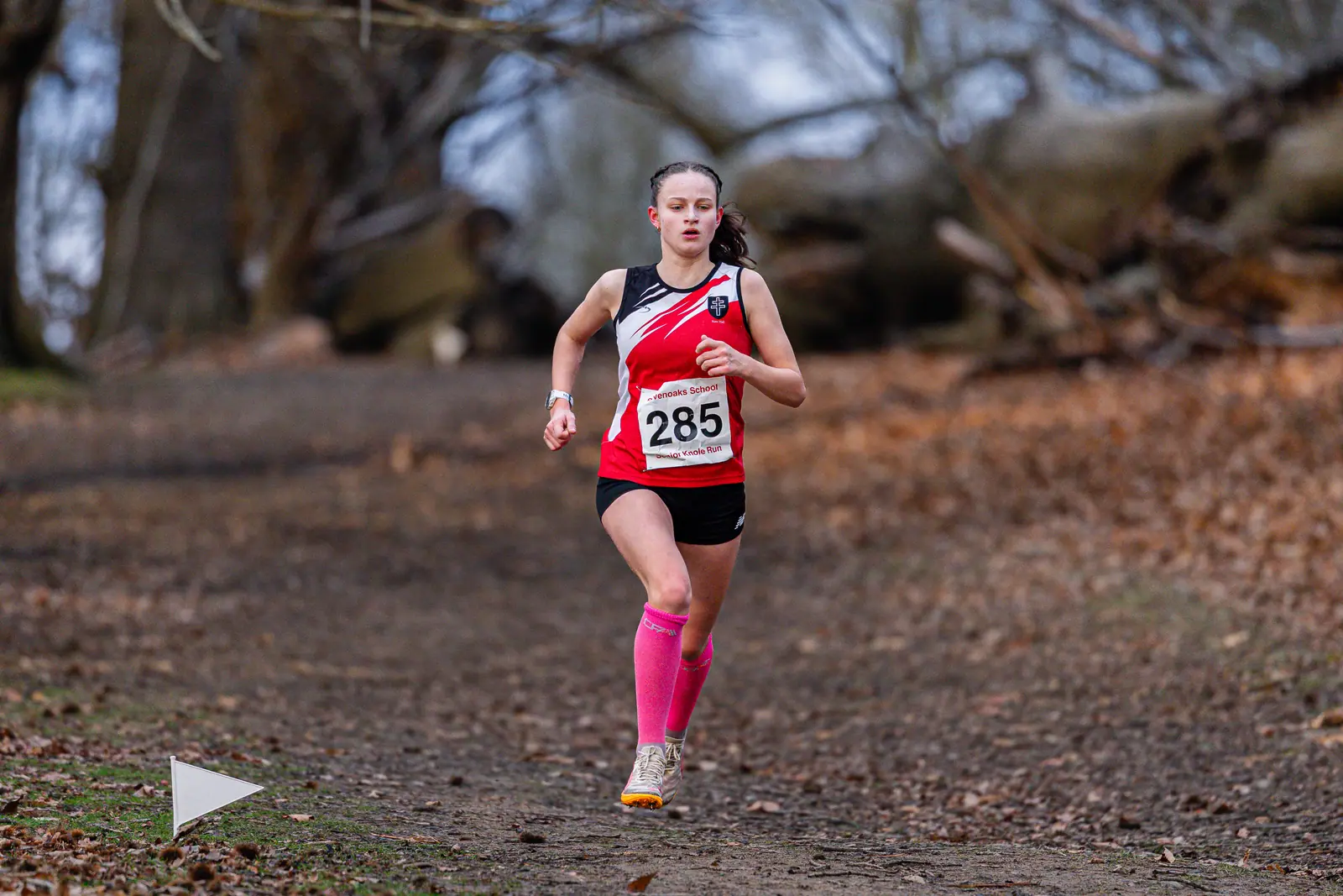Brentwood Beagles athletes at the Knole Run, Knole Park, Sevenoaks, 10 January 2026