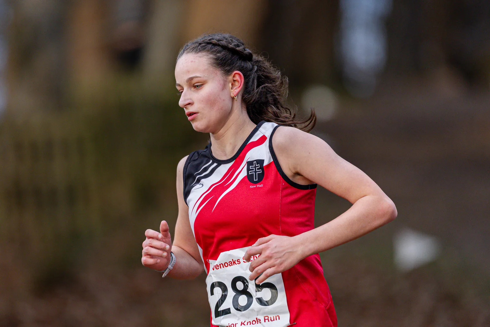 Brentwood Beagles athletes at the Knole Run, Knole Park, Sevenoaks, 10 January 2026