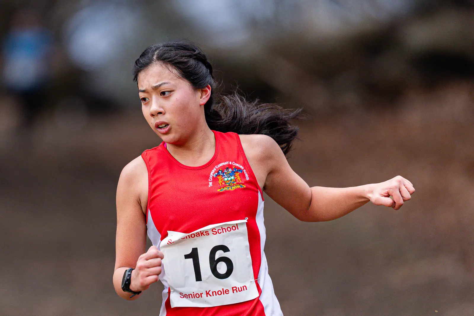 Brentwood Beagles athletes at the Knole Run, Knole Park, Sevenoaks, 10 January 2026