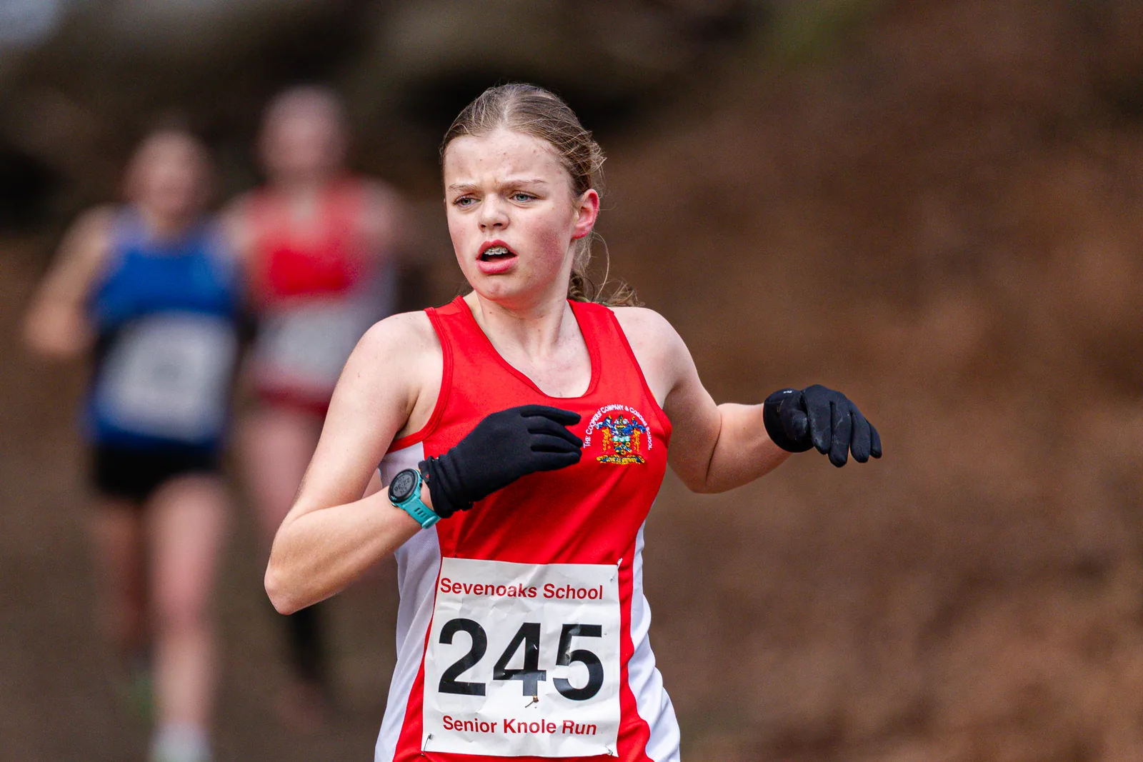 Brentwood Beagles athletes at the Knole Run, Knole Park, Sevenoaks, 10 January 2026