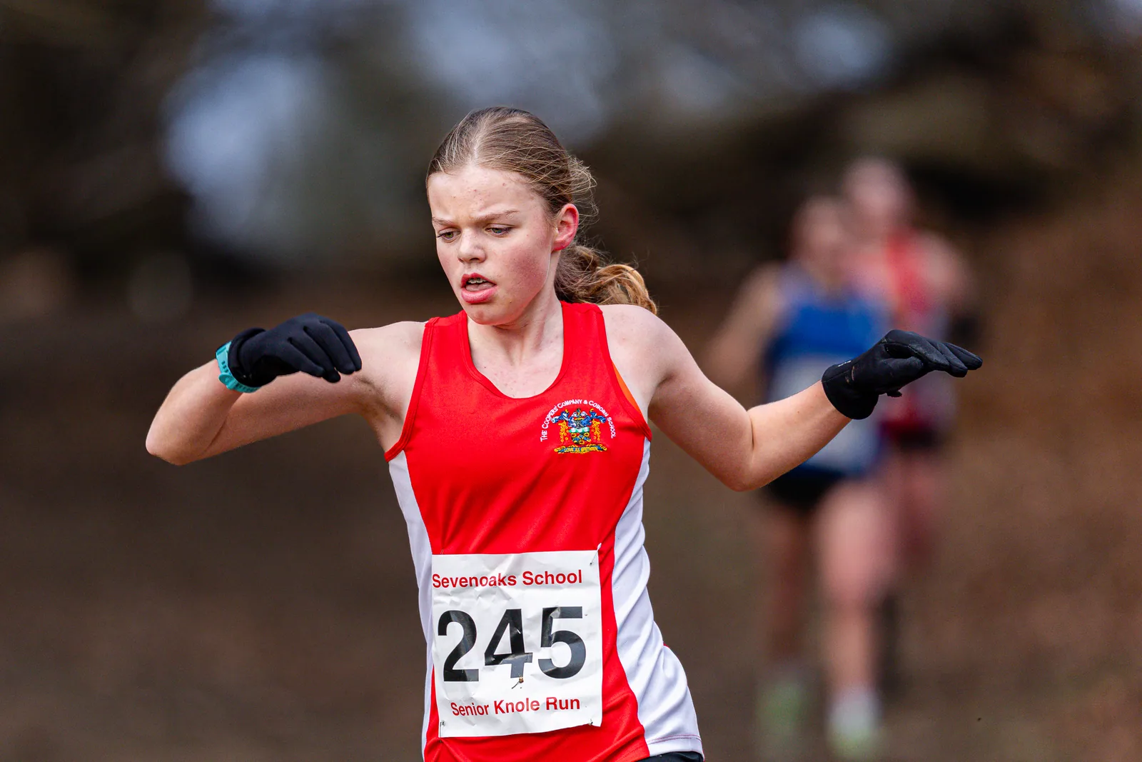 Brentwood Beagles athletes at the Knole Run, Knole Park, Sevenoaks, 10 January 2026