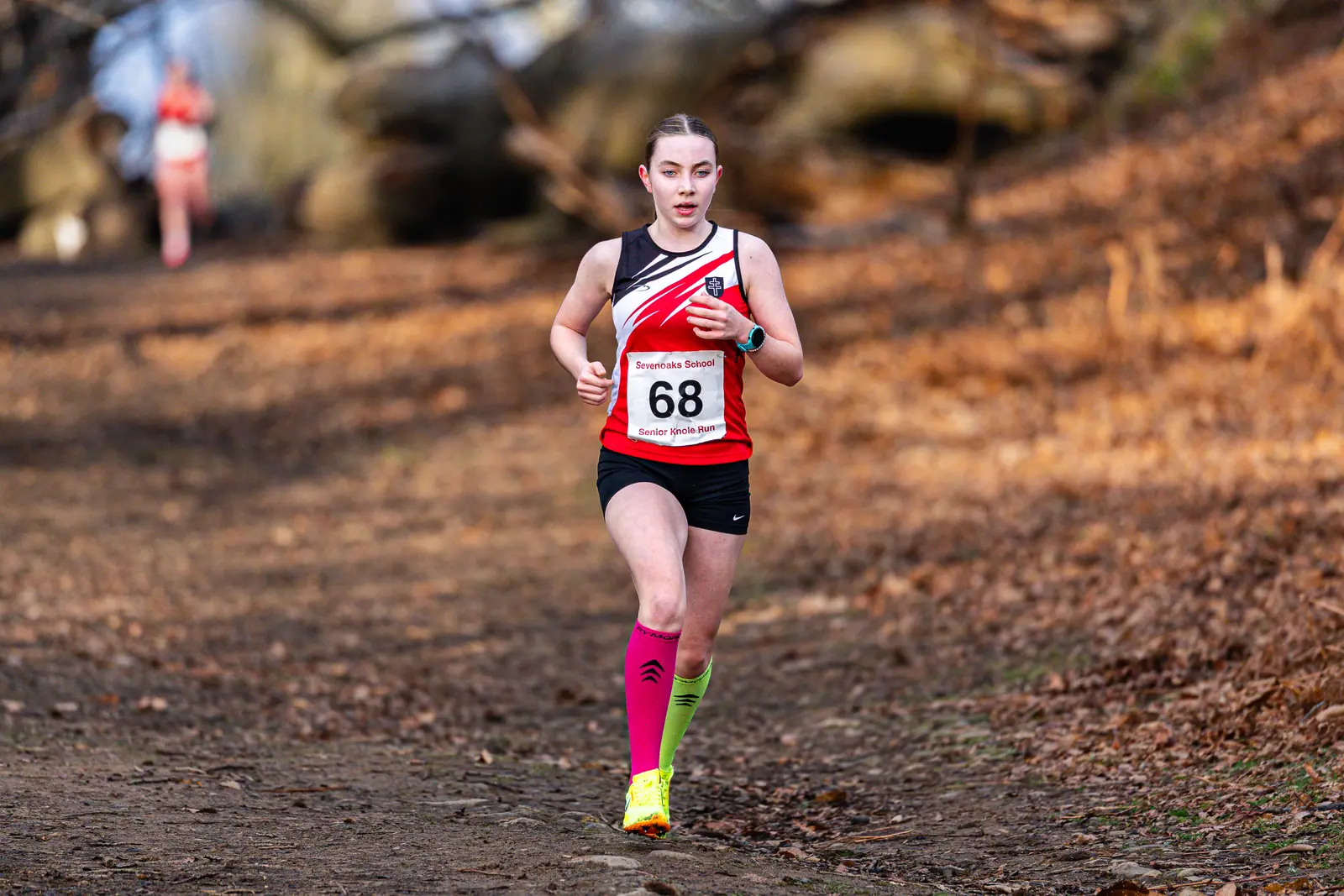Brentwood Beagles athletes at the Knole Run, Knole Park, Sevenoaks, 10 January 2026