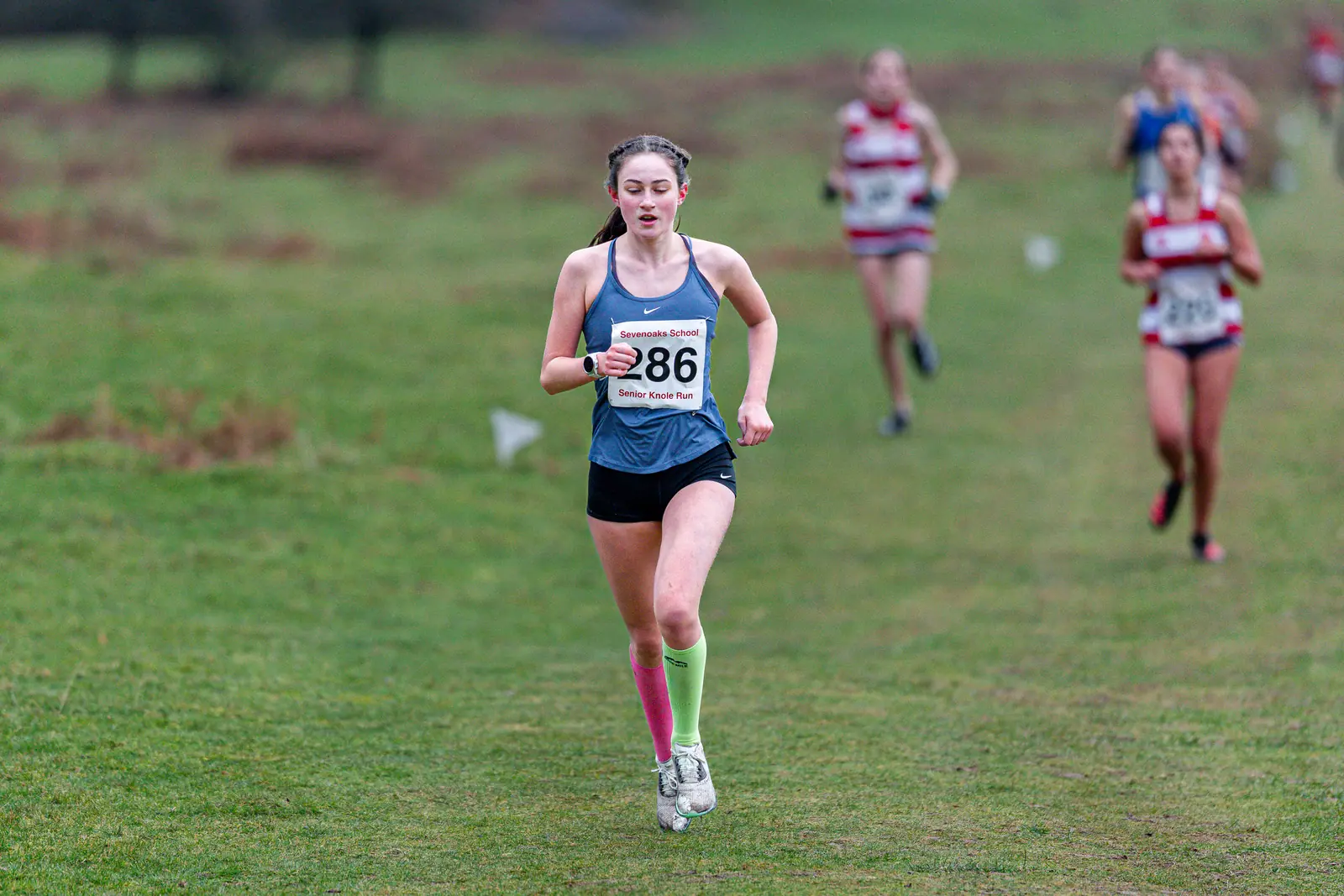 Brentwood Beagles athletes at the Knole Run, Knole Park, Sevenoaks, 10 January 2026