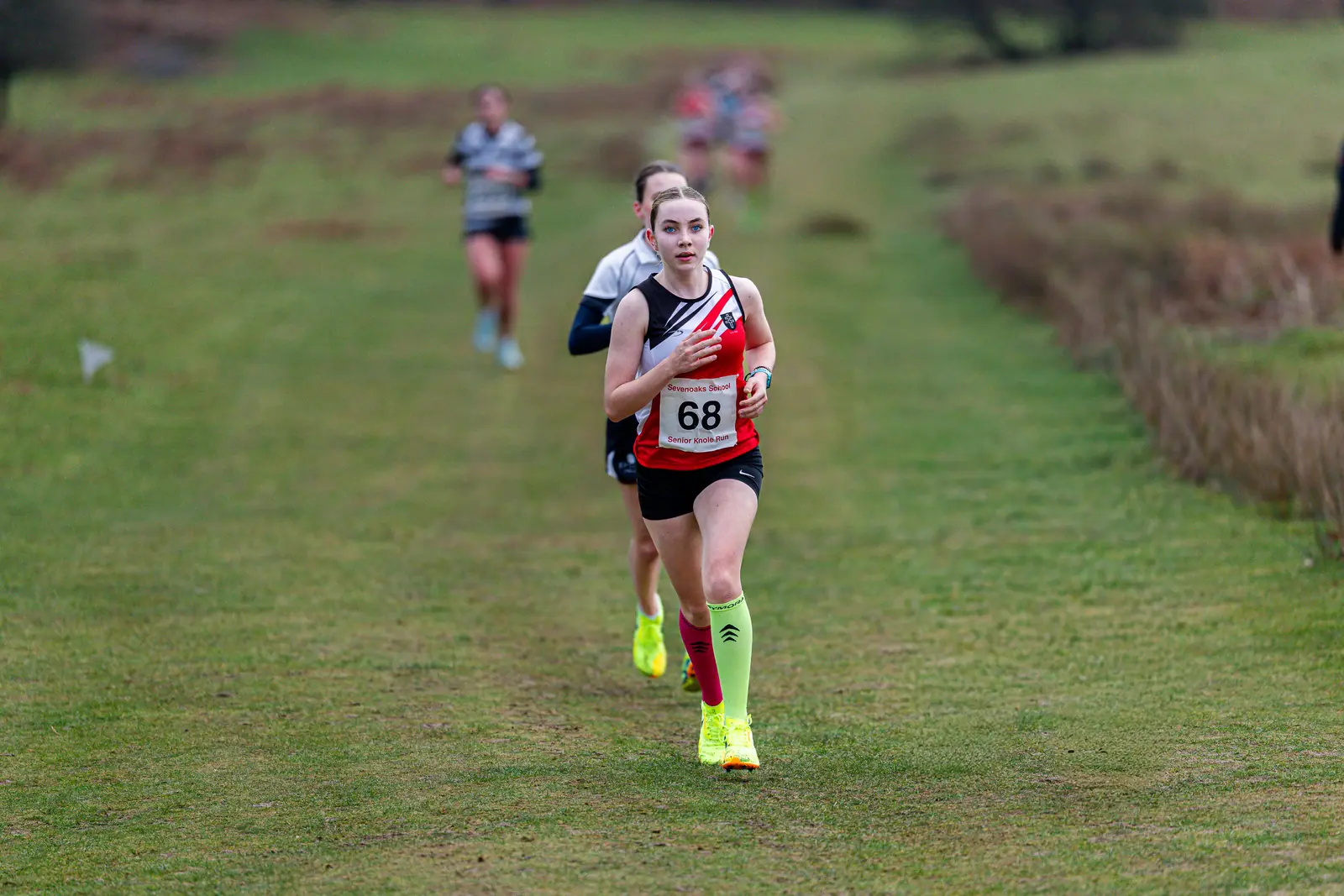 Brentwood Beagles athletes at the Knole Run, Knole Park, Sevenoaks, 10 January 2026