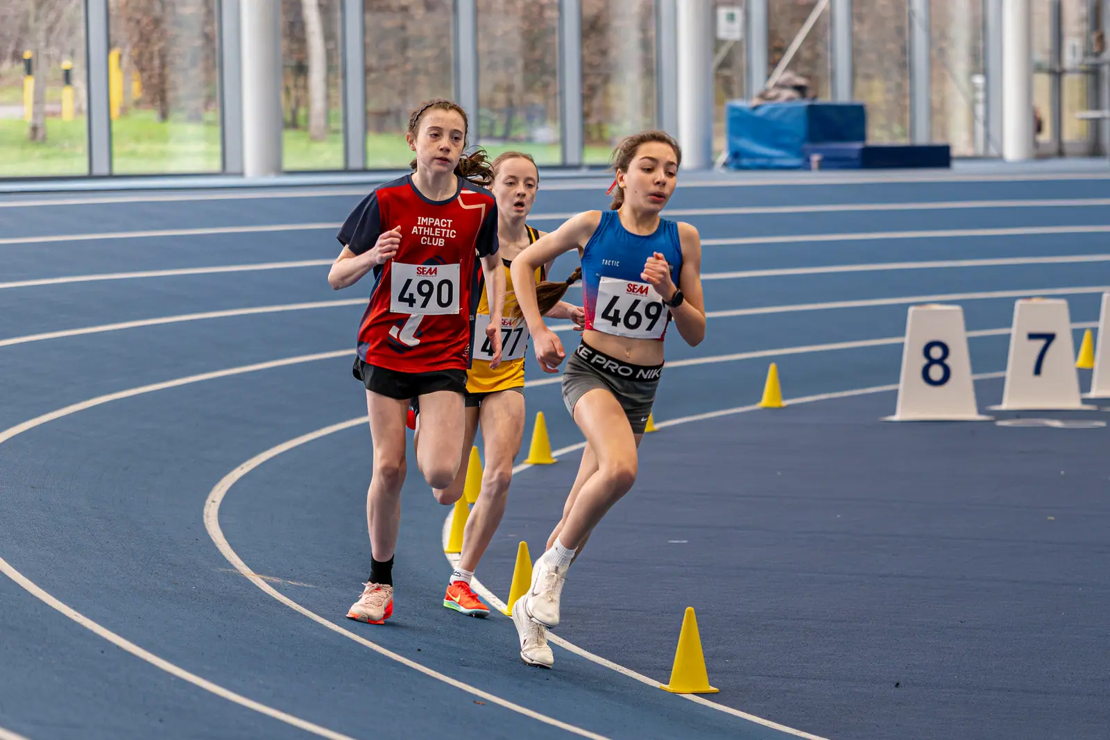 Brentwood Beagles athletes at the SEAA Age Group Indoor Championships, Lee Valley, 10 January 2026