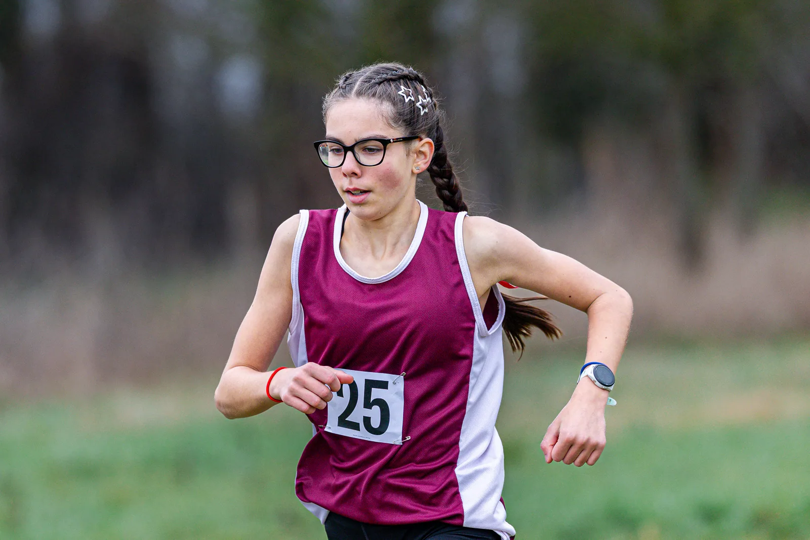 Brentwood Beagles athletes at the Essex Schools Cross Country Championships, Writtle, 17 January 2026