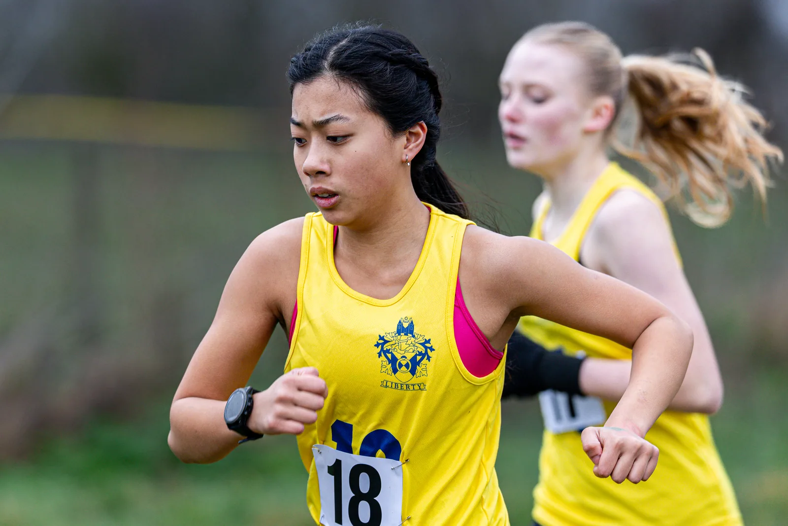 Brentwood Beagles athletes at the Essex Schools Cross Country Championships, Writtle, 17 January 2026