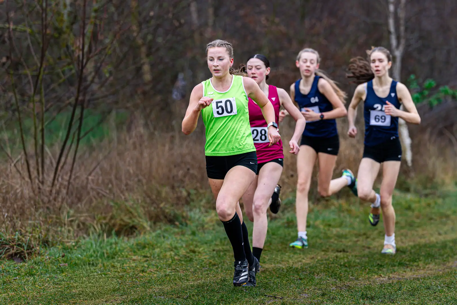 Brentwood Beagles athletes at the Essex Schools Cross Country Championships, Writtle, 17 January 2026