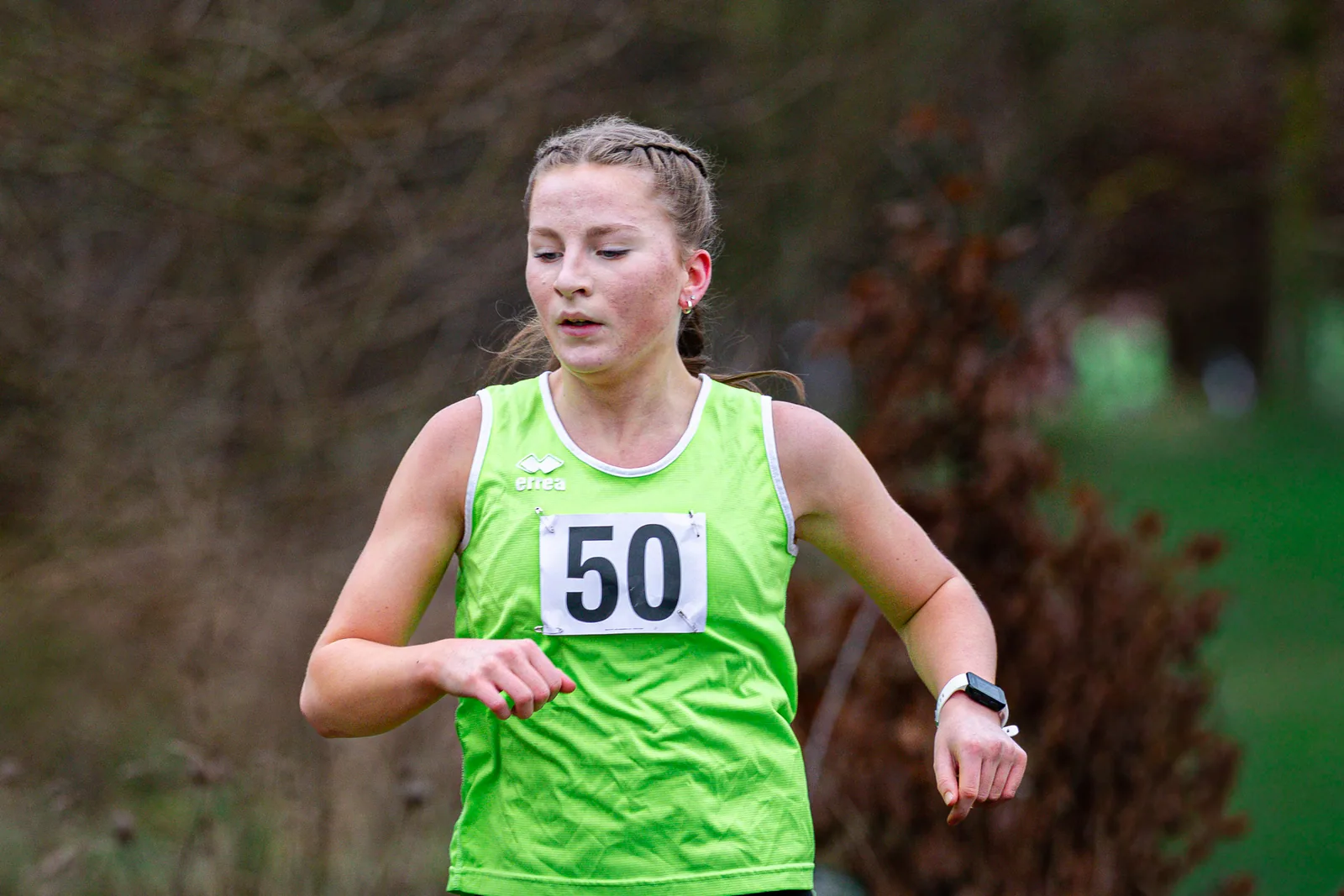 Brentwood Beagles athletes at the Essex Schools Cross Country Championships, Writtle, 17 January 2026