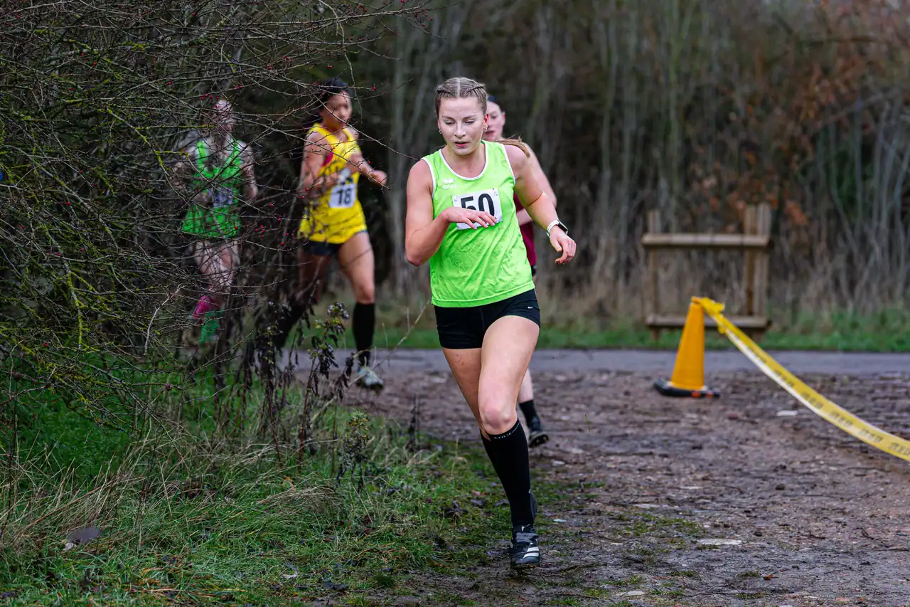 Brentwood Beagles athletes at the Essex Schools Cross Country Championships, Writtle, 17 January 2026