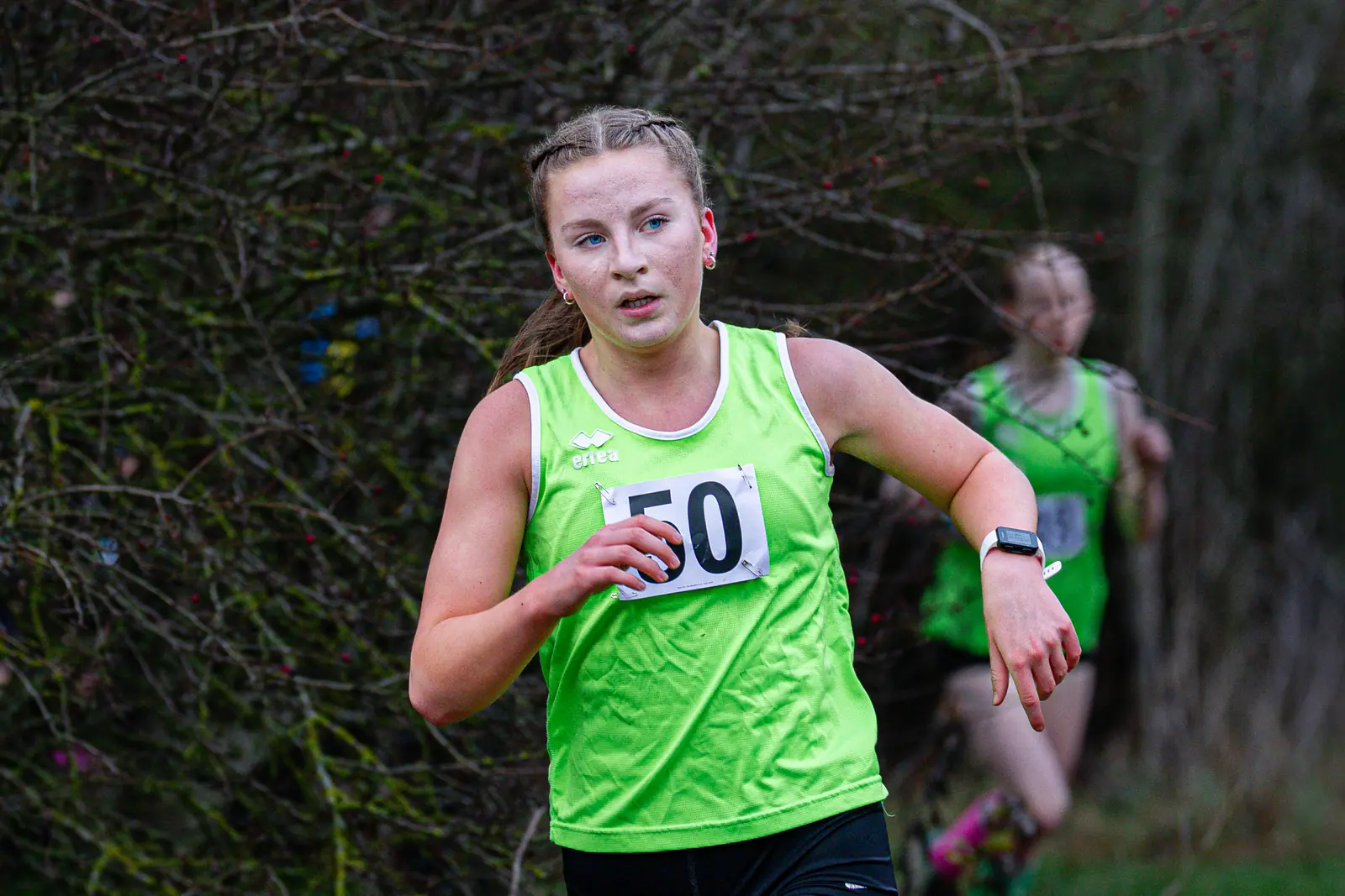 Brentwood Beagles athletes at the Essex Schools Cross Country Championships, Writtle, 17 January 2026